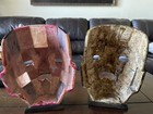 Vintage Mexican Mosaic Stone Mask - Aztec teotihuacan Style - Jasper   Onyx - 8   