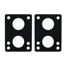Longboard Riser Pads 1 4   6mm  Set 2 Risers Skateboard Old School Black Shock