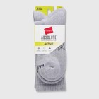 Hanes Men s 3pk Absolute Active Cushioned Crew Socks6-12