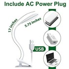 Super Bright Led Work Light Clip On Desk Lamp Energy Efficient Clamp On 
