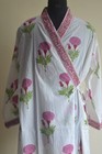 Hand Block Japanese Kimono 100 cotton Dress 100  Tarrif Free   0  Charge Km-34