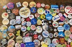 180 Vintage  Pins Pinbacks Buttons Humor Advertising Travel 70 s-90 s