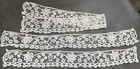 Antique French Tambour Embroidered Net Lace 31    X 5     