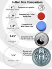 100 Custom 2 25    Buttons   Personalized Pinback Badges   Free Shipping