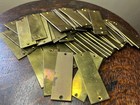 Lot Of 3 Vintage Solid 1 8  Thick Brass Plate Stock Stamping   Engraving Supply