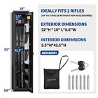 Gun Safe Up To 3 Rifles Rifle Safe With Lock   Digital Keypad Quick Access Us