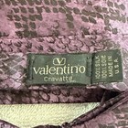 Valentino Cravatte Purple Silk Cummerbund Bow Tie Set Snakeskin Tuxedo Italy