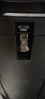 Black Rolling Trade Show Display Travel Carrying Case Podium W  Locking Lid