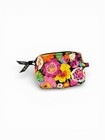 Vera Bradley Medium Quilted Cosmetic Makeup Bag Va Va Bloom Pattern Floral Zip