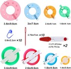 Rrigo Pom Pom Maker  8 Sizes Pompom Maker Tool Set For Fluff Ball Weave