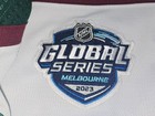 Andrew Oke Arizona Coyotes 2023 Global Series Game Issued Mic Goalie Jersey