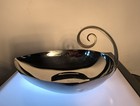 Art Deco Chrome Almond Shaped Cocktail Dish  9095 C1930 s  Excellent  Cond 
