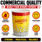 32 Oz Popcorn Cups Bulk 500 1000 2000 5000 Movie Theater Concession Cups