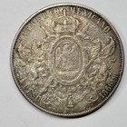 1866 Mo Mexico Silver Peso Maximiliano Circulated Nice Patina Scarce  t406