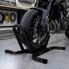 Heavy Duty Motorcycle Wheel Chock Front Stand Adjustable 16-21 Inch 1800lb