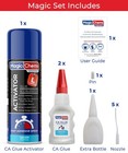 Ca Glue With Activator  2 X 1 7 Oz   13 5 Fl Oz Activator cyanoacrylate Adhesive