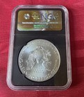 2017 Silver Eagle Ngc Ms70 Early Releases Black Core