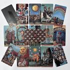 Vintage Borderless 78 Tarot Deck Classic Cards English Edition Oracle Small Size