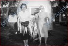  4  -  1950 s B w Negatives - Fishing - Airstream Trailer - Ladies Holding Fish