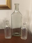 Lot 15 Antique Clear Glass Medicine Bottles Watkins Sloan Mcness 5 To 9 In Glow