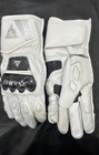 Dainese Druid 4 Racing Gloves White Leather Ce Protection Mens Summer