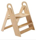 Step Stool  2-step Toddler kids  Foldable  With Handles  Bathroom  Kitchen Nib