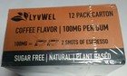 Lyvwel Caffeinated Energy Gum - Coffee Flavor - 12 Packs 8 Pieces Per Pack - New