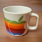 Vintage Apple Computer Logo 80 s Mug Papel Rainbow Macintosh Lisa Coffee Cup