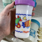 Lot Of 7 Vintage 90s Playtex Sippy Cups 1995-1999   Valves Dinosaur Fish Chick W