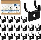 25 Pcs Pegboard Hooks Metal Prong Hook Peg Board For Hanging Hangers For Wall   