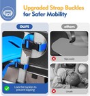 31  Transfer Board Slide Assist W straps Handles Wheelchair Seniors 225lbs Load