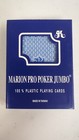 New Sealed 2 Marion Pro Poker Jumbo 100  Plastic Playing Card Decks  red   Blue 