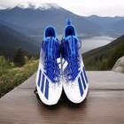 Adidas Scorch Football Cleats Men s  Receiver Cleats Nwob Msrp  90 Blue white