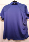 Callaway Women   s Xl Short Sleeve Golf Shirt Blue Stripes Botanical Opti-dri 