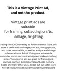 Amtrak Original Vintage Print Ad