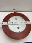Vintage Atco Wall Barometer Round Wood Weather Gauge Dial Brown Germany Tested