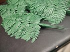 72 Pieces Retro Plastic Leatherleaf Fern  6 Dozen Floral Greenery Foliage 14 