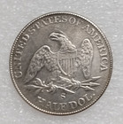 1855-s Seated Liberty Silver Half Dollar 50c High Grade              