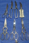 Lot Of 7 Vintage Kitchen Farm Poultry Shears Stainless Steel Scissors Italy