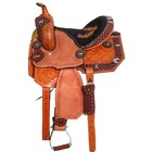 Western Leather Barrel Racing Horse Saddle Racer Equestrian Trail Tack Hand-tool