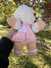 1994 Fisher Price Puffalump Kids Doll Rattle Pink Nylon Plush Rubber Face Baby