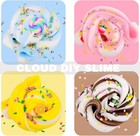 Cloud Slime Kit 5 Pack  With Peachybbies Rainbow Lemon Coffee Slime Charms  Diy