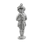 Little Boy Sewing Needle Case Or Toothpick Holder - 925 Sterling Silver 