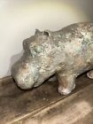 Beautiful Hippopotamus Sculpture Heavy Signed 50 50 - Please Make Me An Offer 