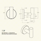 Bathroom Robe Hook   Towel Hook Wall Mounted Stainless Steel In Brushed Nickel