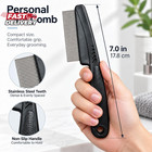 Yumflan 1 0mm Fine Tooth Stainless Steel Dandruff Comb