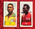 Pele Football-soccer Cards Santos-brazil-usa-6 Card Lot-rare Uk Issue-nrmnt mint