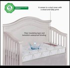 Dream On Me Sunset 3  Portable Crib Mini Mattress Extra Firm Fiber Waterproof