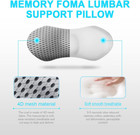 Lumbar Support Sleeping Pillow   Memory Foam Neo Cushion Back Support Pillow-gre
