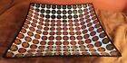 Vintage Georges Briard Embossed Glass Decorative Tray   Coin Plate Retro